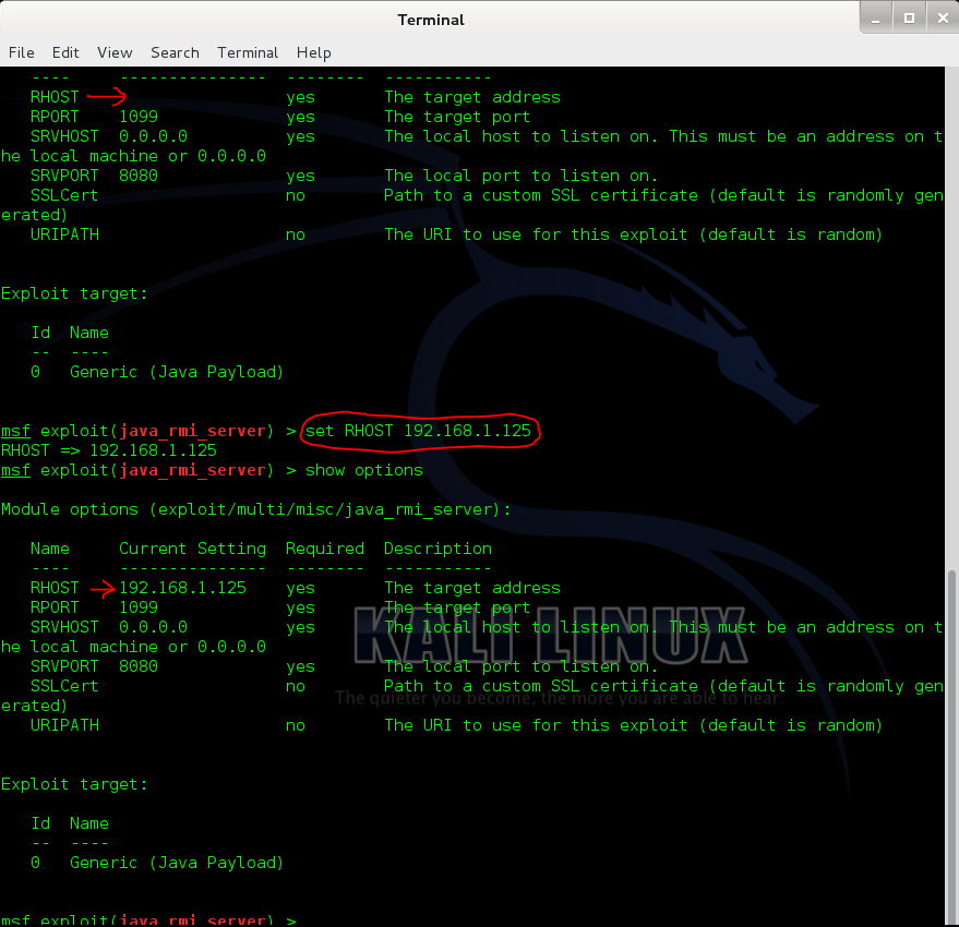 Sec24 Sec 24 kali metasploitable hur hackar man Linux penetrationstest RMI 3